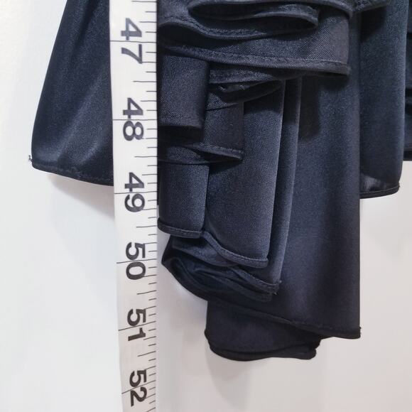 Vintage Susan Roselli for Vijack Black Satin Rhinestones Party Cocktail Dress - Picture 13 of 15